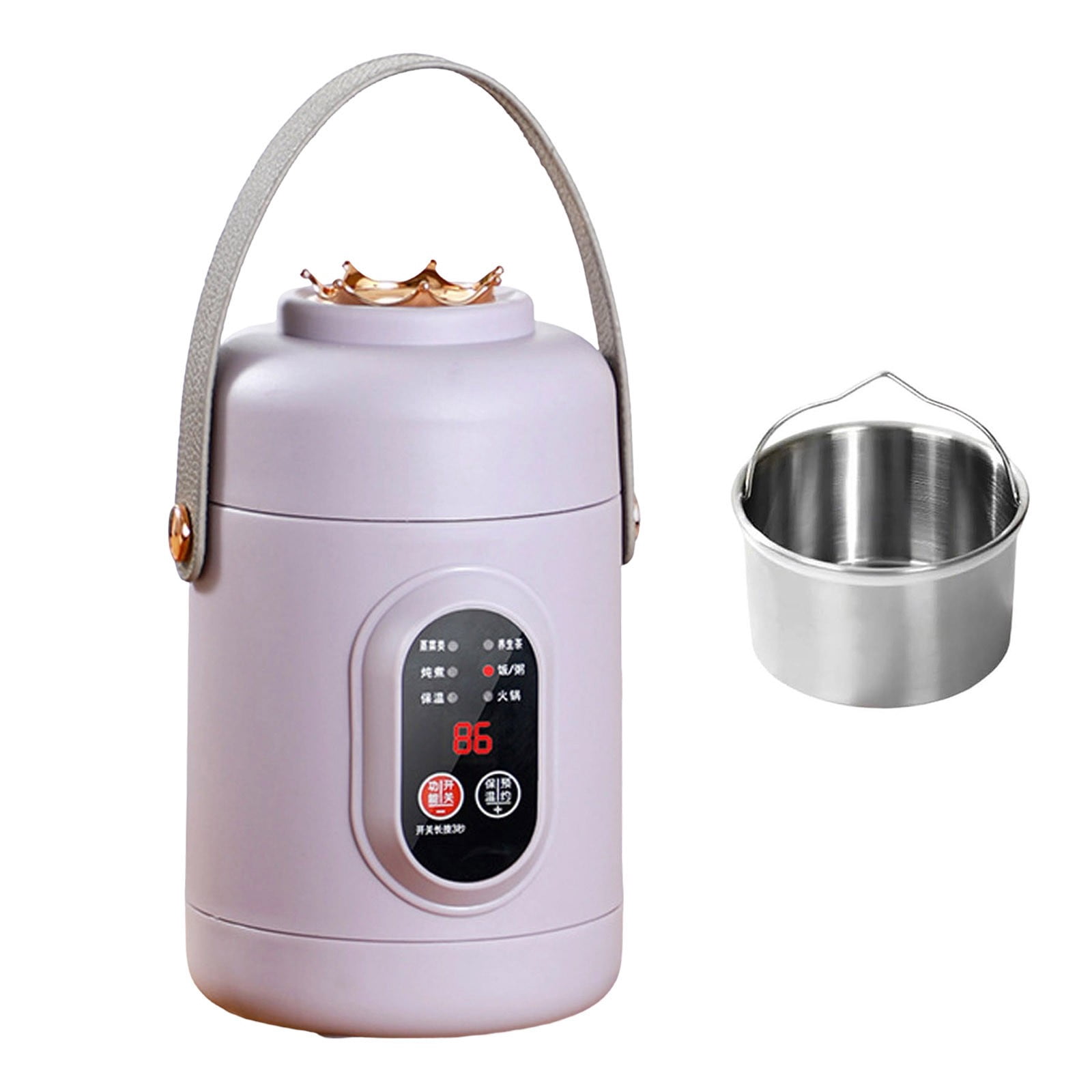 Multifunctional Portable Slow Cooker With Ceramic Glaze Inner Pot And ...