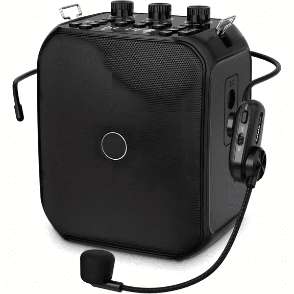Multifunctional Portable Speaker with LED Digital Display, Mini Microphone Speaker, Suitable for Classrooms, Training, Teaching, Presentations, Tour Guides, and Cheerleaders