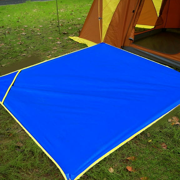 Multifunctional Portable Sun Shade Sail Damp-Proof Mat Floor Mat Hooded Raincoat 3.9 x 4.9 FT, Waterproof Moisture-Proof, Machine Washable, for Picnics, Outings, Camping, Outdoor Activities