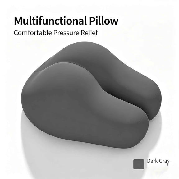 Multifunctional Positioning Pad with Memory Foam, Multi Use Support for Bed Couch Travel Ergonomic for Reading Gaming Napping,Dark Gray