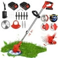 thumbnail image 1 of 36V Cordless 3-in-1 Lawn Mower/Weed Trimmer, 18K RPM, 2 Batteries, Adjustable Head, Lightweight 5.2lbs, Cuts Grass/Shrubs/Branches, 1 of 9