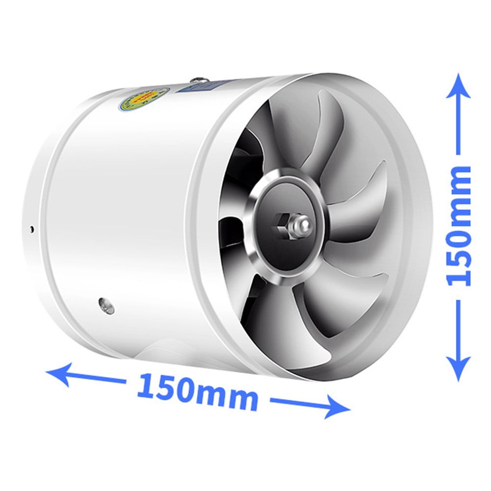Multifunctional Powerful Mute Exhaust Fan 4\'\'6\'\' Pipe Vent Exhaust