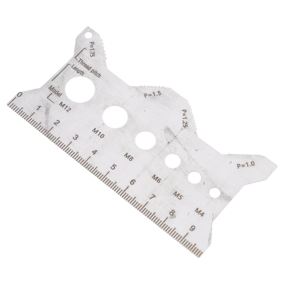 Multifunctional Precise Thread Measuring Tool With Bilingual Marking Corrosions Resistant Stainless Steel Construction