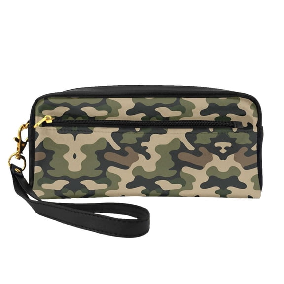 Multifunctional Printed Makeup Pouch America Army Camouflage Leather Travel Cosmetic Bag Portable Storage Bag