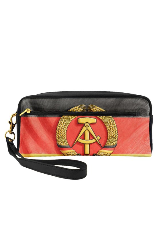 Multifunctional Printed Makeup Pouch German-Art-Print Leather Travel Cosmetic Bag Portable Storage Bag