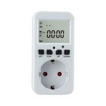 Multifunctional Programmable Timer Outlet With Lcd Display For Home Use