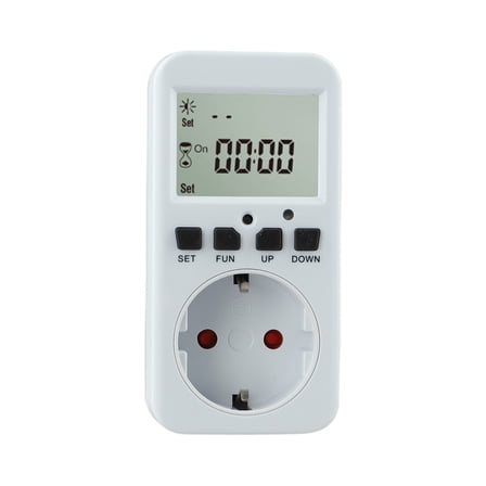 Multifunctional Programmable Timer Outlet With Lcd Display For Home Use