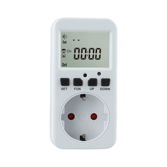 Multifunctional Programmable Timer Outlet With Lcd Display For Home Use