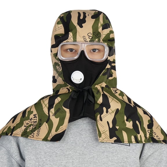 Multifunctional Protective Hoods Sun Sand Dust Resistant Breathable Face Cover With Goggles For Outdoor Work