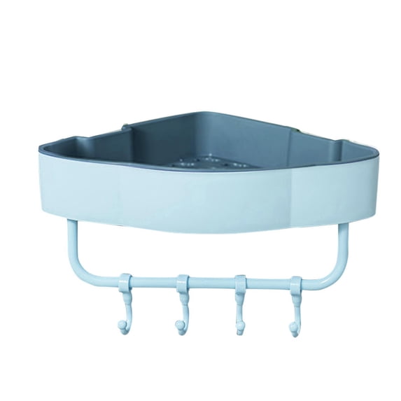 Multifunctional Punch-Free Self Adhesive Wall Mounted Shower Caddy Shelf Bath Organizer Rack