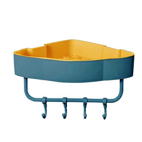 Multifunctional Punch-Free Self Adhesive Wall Mounted Shower Caddy Shelf Bath Organizer Rack