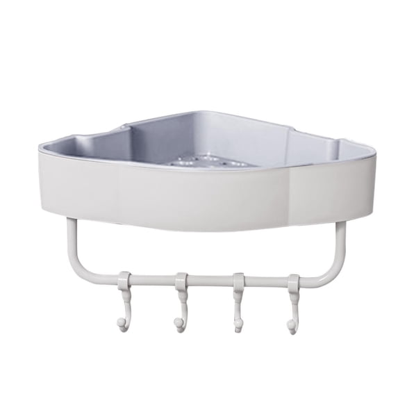 Multifunctional Punch-Free Self Adhesive Wall Mounted Shower Caddy Shelf Bath Organizer Rack