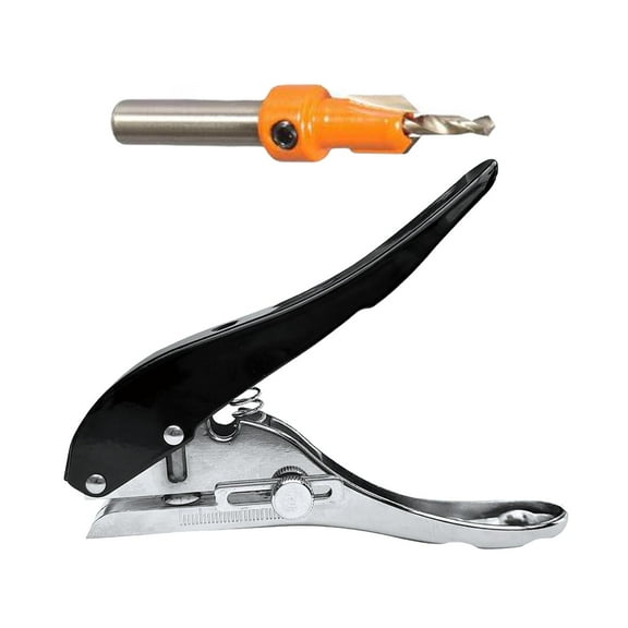 Multifunctional Punching Pliers, Paper Punch, 25 Sheets Capacity, Hole Punch, Hole Puncher 8mm