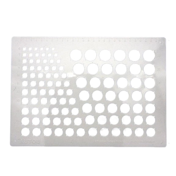 Multifunctional Quilling Template Ruler Scrapbooking Craft Template Tool For Greeting Card Making and Paper Art