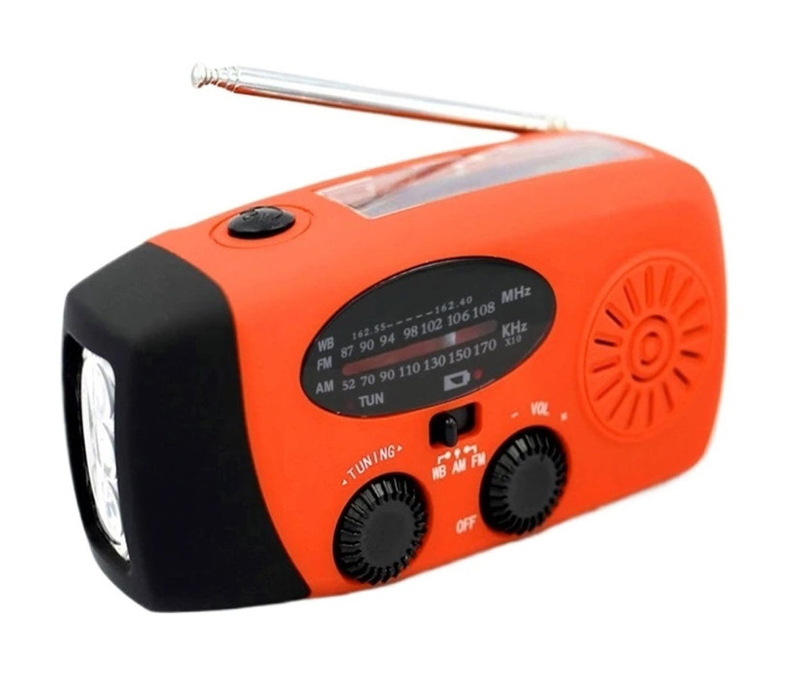 Multifunctional Radio Hand Crank Solar Radio USB Charging FM AM NOAA WB Weather Radios Emergency LED Flashlight Power Bank ,Portable