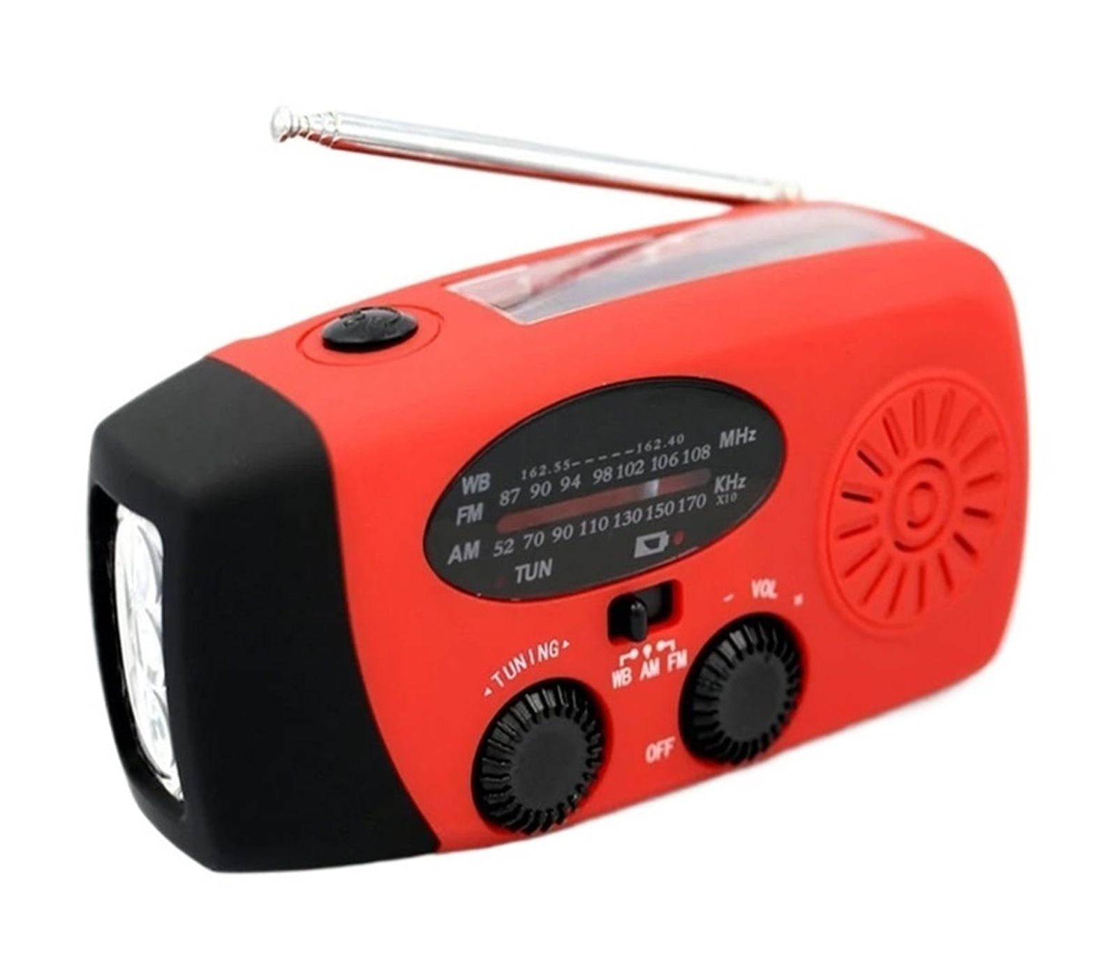 Multifunctional Radio Hand Crank Solar Radio USB Charging FM AM NOAA WB Weather Radios Emergency LED Flashlight Power Bank ,Portable
