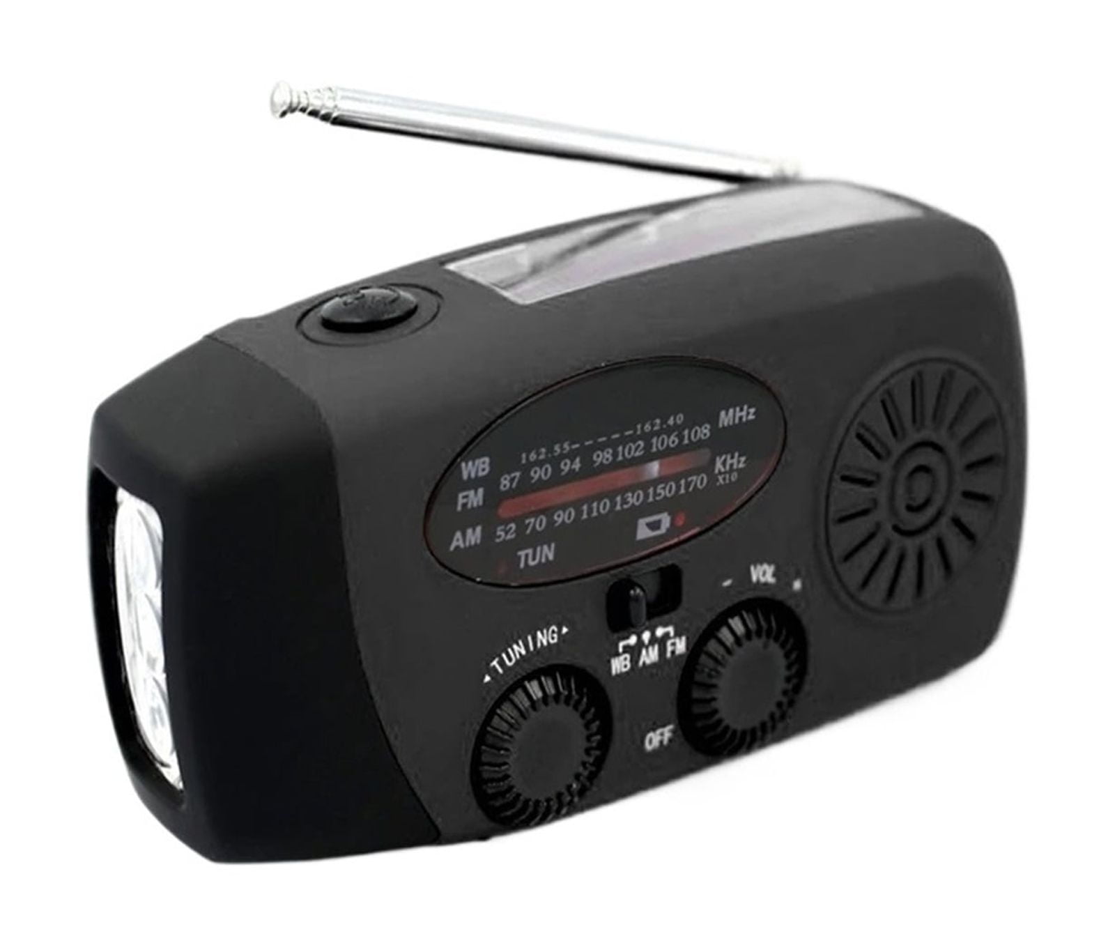 Multifunctional Radio Hand Crank Solar Radio USB Charging FM AM NOAA WB Weather Radios Emergency LED Flashlight Power Bank ,Portable