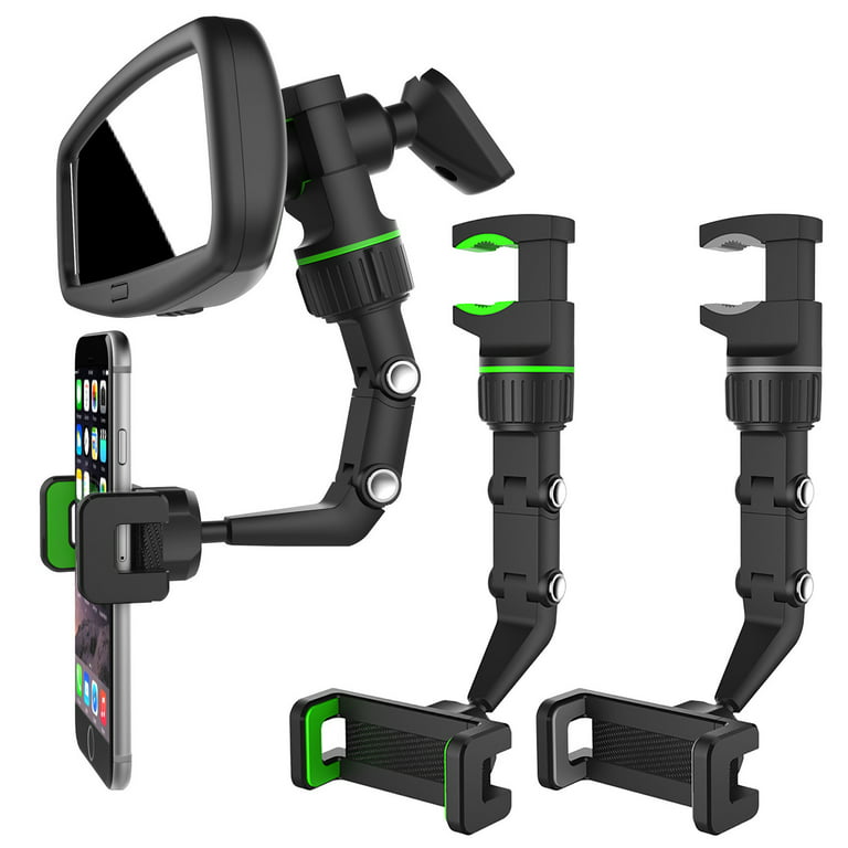 TECHGEAR New 360° Rearview Mirror Phone Holder, Multifunctional