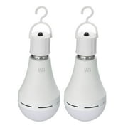 Multifunctional Rechargeable 12W Bulbs 60W Equivalent 6000K Bright  Hanging Pack of 2