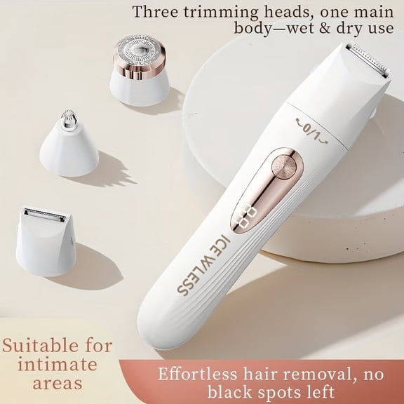 Multifunctional Rechargeable Grooming Shaver for Men, Women, and Pets - Portable Grooming Tool with Multiple Attachments