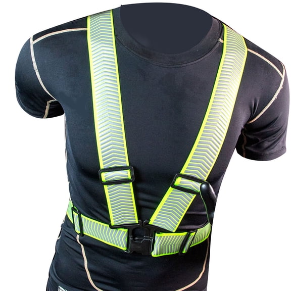 Multifunctional Reflective Adjustable Vest for 360 Degree Visibility During Night Activities Running Cycling Working