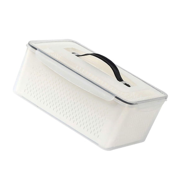 Multifunctional Refrigerator Basket Food Organizer Box with Lid Fridge Crisper