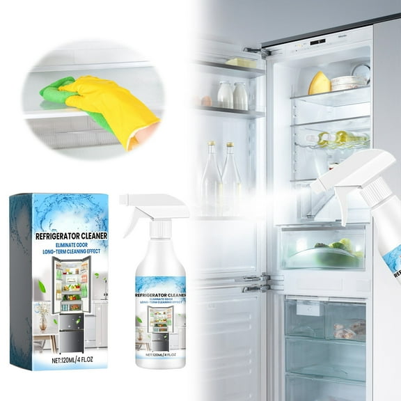 Multifunctional Refrigerator Cleaner Household Odor Eliminator 120ml Cleaning Agent for Home Refrigerators and Appliances