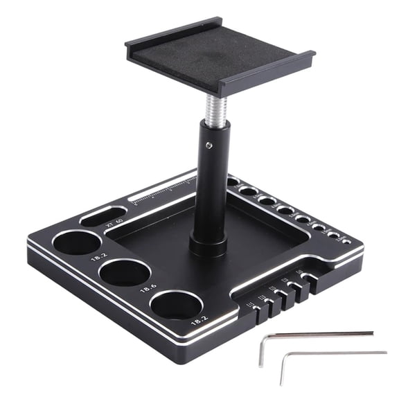 Multifunctional Remote Control Car Stand Work Stand Remote Control Repair Stand 360° Rotation with Screw Base for 1/14 1/16 1/18 1/24