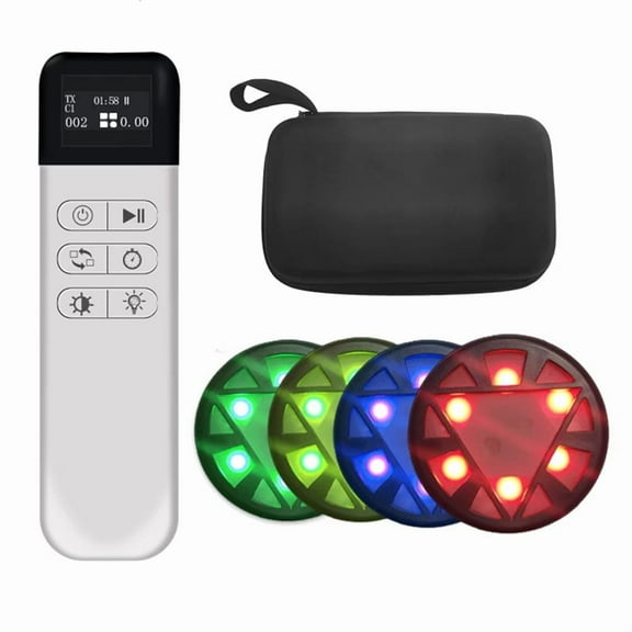 Multifunctional Remote Control Version Reflective Speed Training Light Children Physical Fitness Training Lamp,1 * Remote Controller 4 * Light
