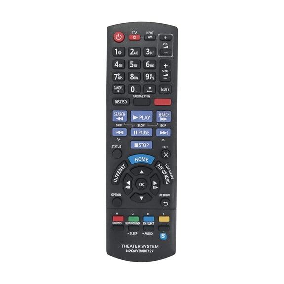 Multifunctional Remote Controller for Home Theater Systems, Plug & Play, Ergonomic ABS Design, Easy Setup