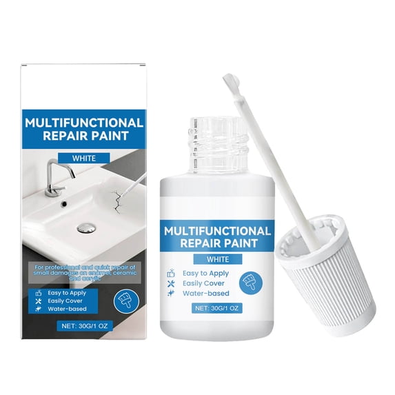 Multifunctional Retouching Paint, Bathroom Enamel Refurbishment Coating for Stain Covering & Surface Repair