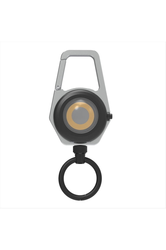 Multifunctional Retractable Mountaineering Fishing Easy-Pull Buckle Rechargeable Lighting Keychain with Light Magnetic