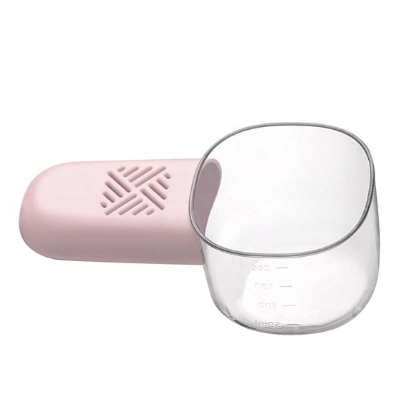 Multifunctional Rice Scooping Spoon, Household Food Grade Kitchen Cereal Spoon, Digging Flour Measuring Rice (Pink)