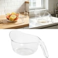 thumbnail image 1 of Multifunctional Rice Strainer With Handle Transparent Drain Colander Bowl For Rinsing Fruits Vegetables And Draining Pasta 9.1x6.3x3.5 Inch, 1 of 8