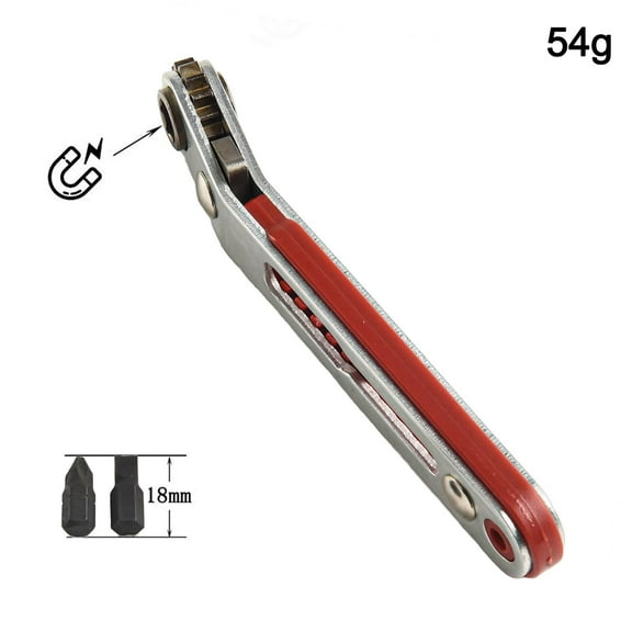 Multifunctional Right Angle Magnetic Ratchet Screwdriver Set for Tight Spaces