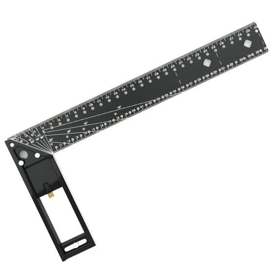 Multifunctional Right-Angle Ruler for Precise Woodworking, 90 and 45 Degree Marking, Angled Measurement, and Crafting Alignment for Carpentry and DIY Projects