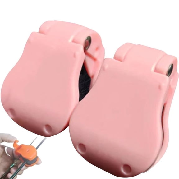 Multifunctional Rod Holder, Portable Beach Fishing Pole Holder for Ground, Auto Fixed Clip on Wall Mount, Accessories for Various Sizes Poles2Pcs Pink