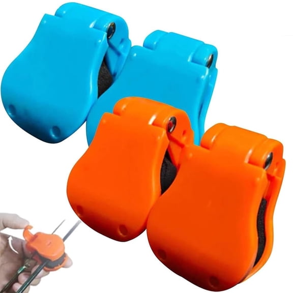 Multifunctional Rod Holder, Portable Beach Fishing Pole Holder for Ground, Auto Fixed Clip on Wall Mount, Accessories for Various Sizes Poles4Pcs Mix