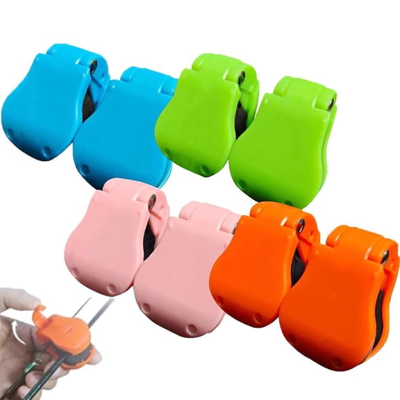 Multifunctional Rod Holder, Portable Beach Fishing Pole Holder for Ground, Auto Fixed Clip on Wall Mount, Accessories for Various Sizes Poles8Pcs Mix