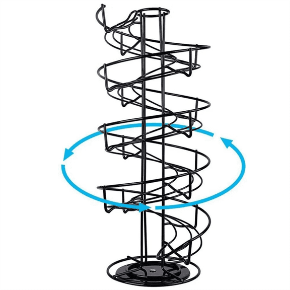 Multifunctional Rotatable Coffee Capsule Pod Holder Storage Egg Tower Stand Shelves Display Rack