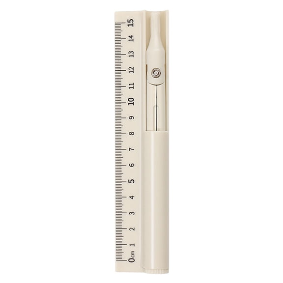 Multifunctional Ruler Compasses Pencil 15cm Straight Ruler Draft Ruler Drawing Tool Set for Office