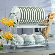 Multifunctional S-Shaped Double-Layer Tableware and Chopsticks Spoon Series Shelf Tableware