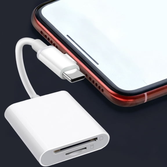 Multifunctional SD Card Reader Plug and Play USB C Adapter for Smartphone Tablet Laptop High Speed Data Transfer Support 2TB Portable Memory Card Adapter (5.51" x 1.97" x 0.47")