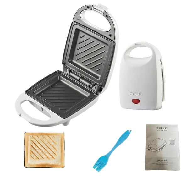 Multifunctional Sandwich Maker Household Breakfast Machine Nonstick Plate Electric Bread Toaster Press Grill for Quick Meals