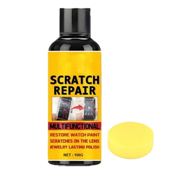 Multifunctional Scratch Repair Polish, Multi-Purpose Glass Repair Paste, Watch Scratch Repair Remover Polish, Gentle Buffing Cream For Metals, Glass & Optical Surfaces, 100g