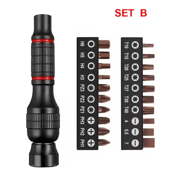 Multifunctional Screwdriver Set, Precision Screwdriver Kit with Magnetic Handle, Portable Repair Tool for Electronics, Furniture, Home and Workshop Use