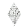thumbnail image 1 of Multifunctional Sewing Ruler Fabric Cutting Ruler Acrylic Quilters Ruler 60 Degree Quilting Template Ruler, 1 of 8