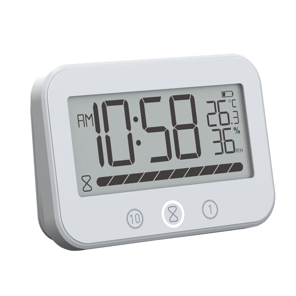 Multifunctional Shower Clock Bathroom Clock With Countdown Timer, Waterproof Designs Temperature Display For Home Use