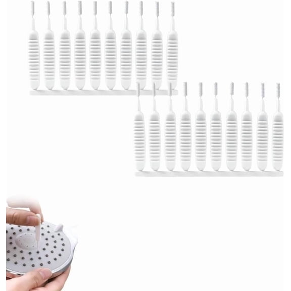 Multifunctional Shower Head Cleaning Brush – Reduces Clogging Removes Mineral Buildup, Small Hole Cleaner for Hard Water Deposits, Extends Lifespan of Bathroom Showerheads