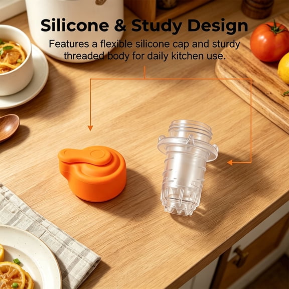 Multifunctional Silicone Manual Fruit Squeezer Lemon Juicer for Home Use-Orange